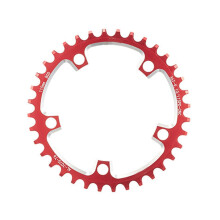 (110BCD red, 36t) Mountain bike chainring for Bikes 5 screws 110BCD/130BCD direct mount