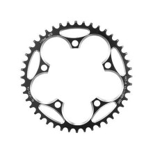 (110BCD Black, 44T) Mountain bike chainring for Bikes 5 screws 110BCD/130BCD direct mount