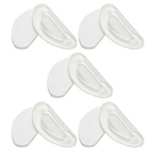 (Clear 1 Pair) Anti-slip Adhesive Silicone Nose Pads For Eyeglass Spectacle Glasses