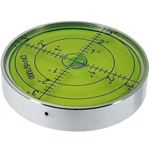 Round Aluminum Inclinometer With Magnet High Accuracy 60mm Inclinometer For Inspection Instruments 60x12mm Accuracy