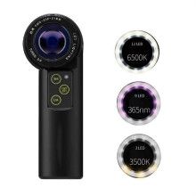 20X Shadowless LED Magnifier Achromatic Jewelry Loupe Gemstone Watch Identification Instruments