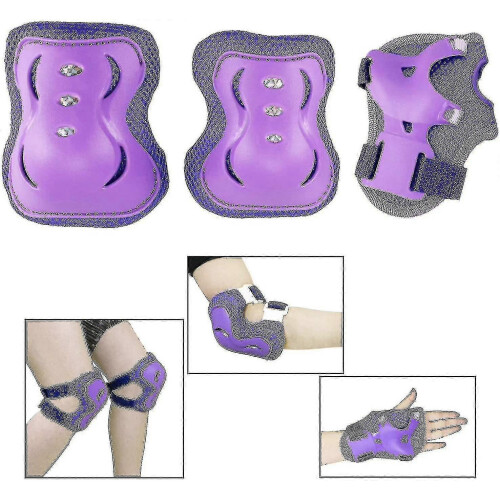 Conjunto de rodilleras, coderas y protectores para niños/jóvenes.