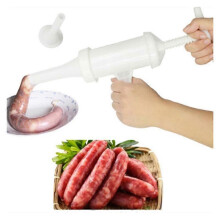 1 Set Manual Sausage Meat Fillers Hand Operated Dog Funnel Pig Lamb Fish Intestine Machines Food Maker Funnel Nozzle Tool