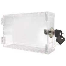 Universal Thermostat Lock Box With Key,clear Large Thermostat Guard For Thermostat On Wall,thermostat Guard,thermostat Cover Fits Thermostats