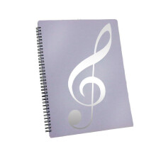 Sheet Music Folder, 60 Pages Capacity, Sheet Music Binder/Holder,Fits Letter Size A4, Writable & De