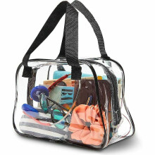 Sac fourre-tout transparent homologu?? pour les stades, petit sac ?? main transparent pour les voyages et les concerts