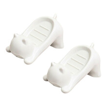 Cartoon Cat Soap Box Cute Plastic Soap Draining Holder Decorative Soap Storage Rack Household Bathro