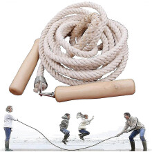 (3m) 3-10m Long Jump Rope, Multiplayer Rope Skipping, Long Skipping Rope With Wooden Handle, Best Team Group Double Dutch Jump Rope-hs