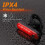 2 Pack Bike Tail Light Led Usb Rechargeable Safety Warning 4