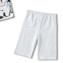 (M, white) Shorts Women Thin Fitness Casual High Waist Fashion Biker Shorts Summer Slim Knee-length Bottoms Black Cycling Shorts Streetwear