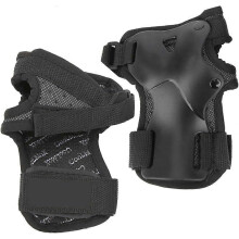 2 guantes elsticos de soporte para la mu?eca, protectores de mano transpirables de nailon y plstico para patinaje, esquª y snowboard.