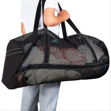 Mesh Scuba-sukelluspyydyslaukku, Taitettava Mesh Duffle Beach Tote Bag snorklaukseen, Spearfishing, Swimming
