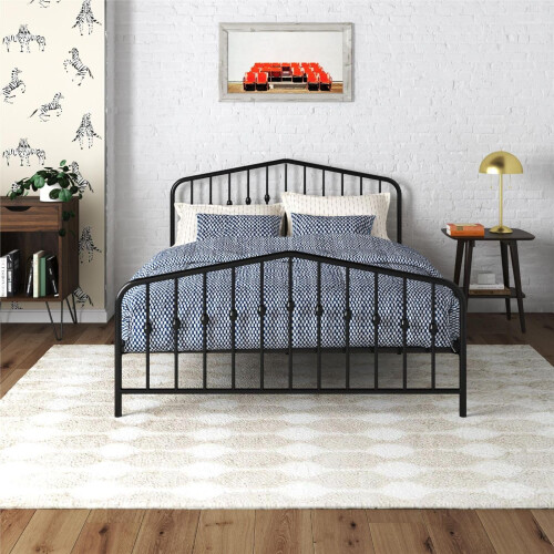 DHP Bushwick Metal Bed Black Double 1