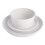 Gibson Soho Lounge Sofia Coupe Dinnerware Set, Service for 4 (12pcs), White w/Speckle 3