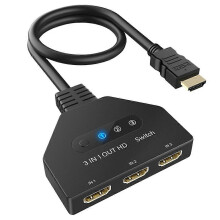 HDMI-compatibele switcher 3-in-1-uit geïntegreerde switcher HD 4K30HZ Monitor Divider Computer Screen Expander Distributie