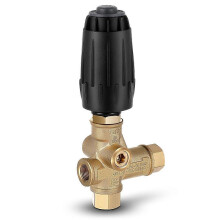 Válvula de descarga para hidrolavadora Vrt3-310, resorte negro, 10.5 GPM máx. (40 L/min), salida hembra de 3/8", 4500 psi para bomba AR