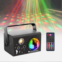 Luces de fiesta tipo discoteca, luces RGB activadas por sonido con control remoto USB para DJ, KTV, clubes y fiestas navideñas.
