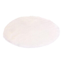 ZHOUBA Alfombra redonda lisa y mullida de 30/35/40/45 cm para dormitorio, decoracin del hogar