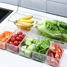 Eisgekühlte Gewürzschale mit 5 Behältern, Gewürzserver mit Deckel, Serviertablett-Platte für B