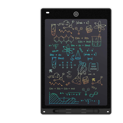 (12", Black) 10\'/12" LCD Writing Tablet Electronic Drawing Notepad Doodle Board Kids Gift
