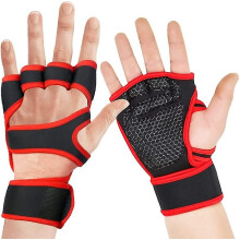 (XL, Red) Weight Lifting Gloves Gym Fitness Workout Gloves,built-in Wrist For Workout Exercise Fitness And Bodybuilding For Men Women