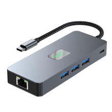Eight in 1 Docking Station DP 2 -Compatible 4K@60Hz 1000M Ethernet RJ45 USB Hub 3 0 3.0 Extension Dock Concentrator