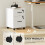 Homcom HOMCOM Roll File Cabinet with Drawer, Organiser Letter Size, White 6