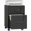 Homcom HOMCOM Roll File Cabinet with Drawer, Organiser Letter Size, Black 2