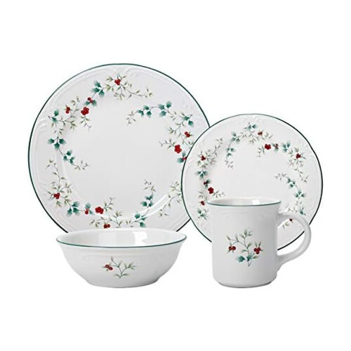 Pfaltzgraff Winterberry Dinnerware Set, White