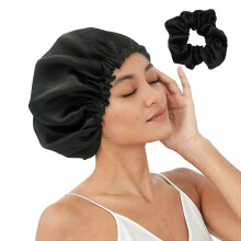 Neue Satinhaube, Seidenhaube zum Schlafen, Haarhauben für Damen, Seidenhaar