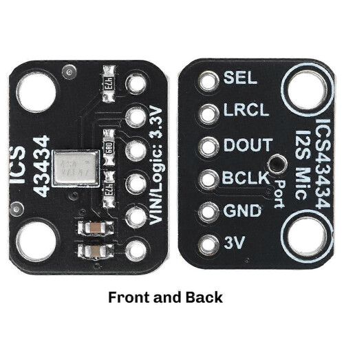 ICS-43434 MEMS Digital Microphone Module I2S DC 1.5V-3.6V Microphone Module Breakout Low-Cost Low-Pass Filter Module 2