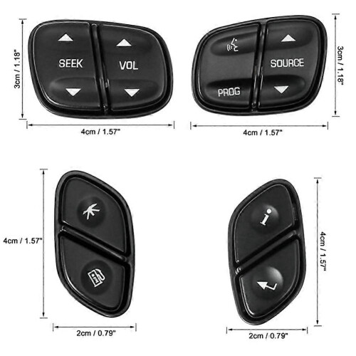 LED Light Steering Radio Source Switch 1999442 for H2 Avalanche Silverado Tahoe 2