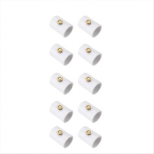 10Pcs 1/2 Inch PVC Mist Nozzle Misting System for Patio Outdoor Mister Coupling PVC Split Section wi