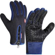 (XL, bleu marine) Gants thermiques Freezer, gants d'hiver chauds avec rev??tement r??sistant ?? l'eau et fonction tactile, Id