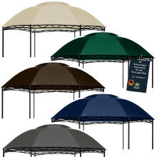 freigarten.de Shelter, Diameter 350 cm, Replacement Roof, Waterproof, Model 4, 370 g/m? Panama PCV, Velcro Fasteners