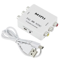 Mini PAL NTSC Bi-Direction TV-systeem Converter Switcher PAL naar NTSC NTSC naar PAL Dual-Way TV Composit