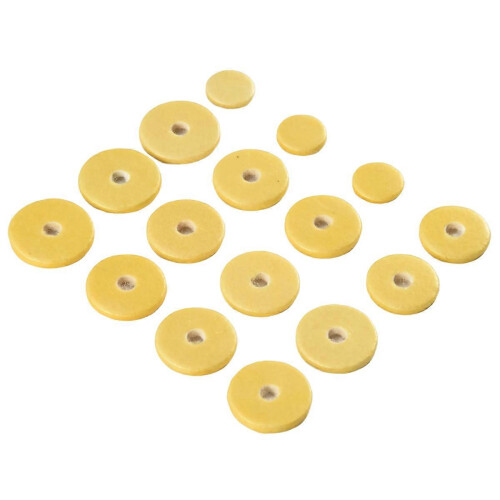 16 pcs Flute Leather Pads Replacement Durable Exquisite Wind Inst ent 2