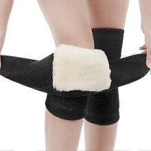 Verdikte kasjmier kniebeschermers voor de winter, verstelbare kniebeschermers en beenwarmers voor mannen en vrouwen, ideaal voor ski?n en fietsen.