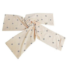 Summer Outdoor Floral Ice Silk Sunshade Sleeve Sun-Protective Cuff(Beige)