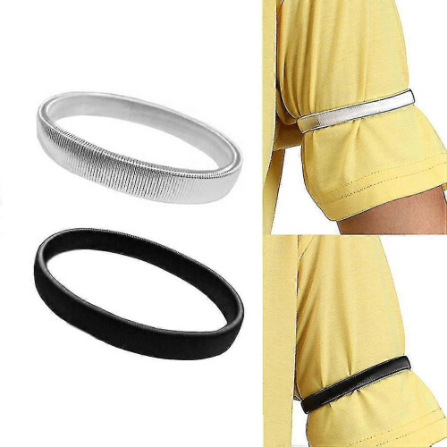 Fasce elastiche in metallo per maniche di camicia, per uomo e donna 2