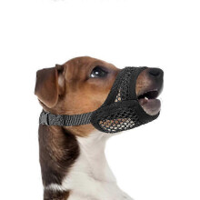 (M, Noir) Museli??re l??g??re pour chiens de petites races, en mat??riau respirant