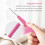 10Pcs Small Size Lace Crochet Hooks (0.5-2.75mm), Ergonomic Crochet Hooks Set with Soft Grip Handle 3