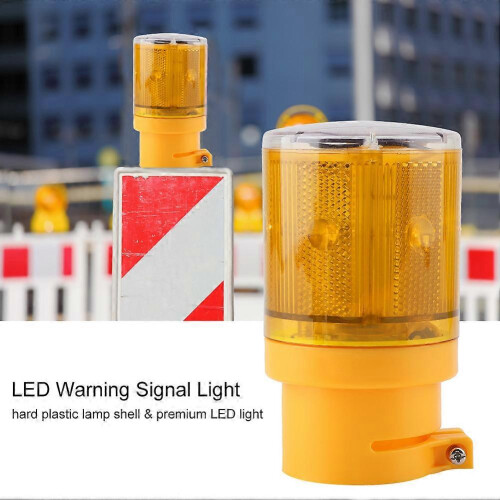 Flashing LED Warning Signal Light, Solar-Powered Strobe Alarm 1