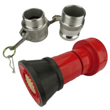 2 Inch Aluminum Cam Lock Fire Hose Nozzle with Powerful Water Spray for Industrial Firefighting