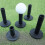 5 supporti in gomma per tappetini da campo pratica da golf, adatti per interni ed esterni (68 mm) 2