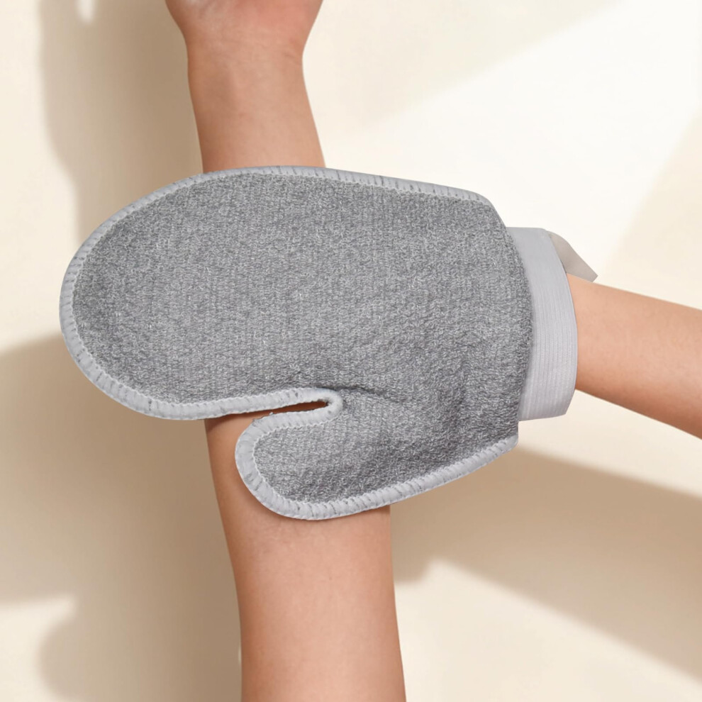 Uktop 2Pcs Exfoliating Gloves For Body Korean Exfoliating Mitt Gentle Cleaning Exfoliating Gloves For Body Remove Dead Skin Scrub Gloves Exfoliating For