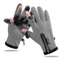 (L, Gris B) Gants d'hiver chauds et imperm??ables, thermiques, pour ??crans tactiles.