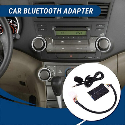 Adaptateur audio pour autoradio, cable AUX Bluetooth pour microphone mains libres, interface musicale, bo?tier CD 1