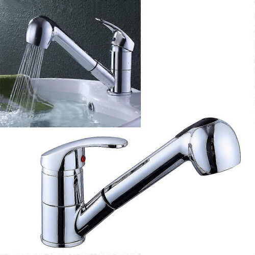 Kitchen Tap Single Handle 360 Degree Swivel Rotation Pull Out Sink Water Saving 1