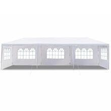 3x9 m Outdoor Gazebo Garden Marquee Tent with Side Panels - Heavy Duty Shelter Gazebo for Wedding Patio Camping Beach (5 Side)